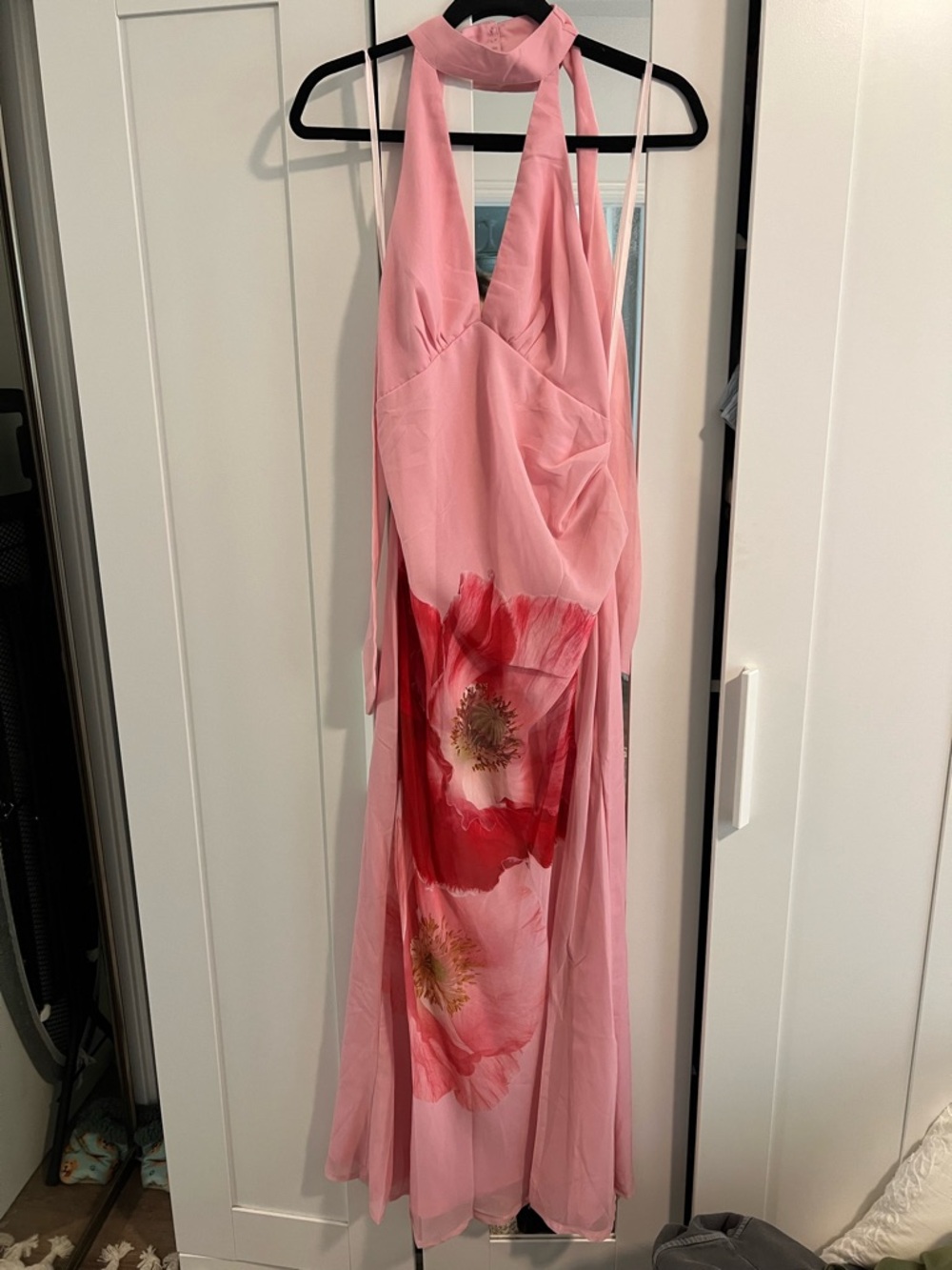 Saints and Secrets- Pink Floral Maxi Dress